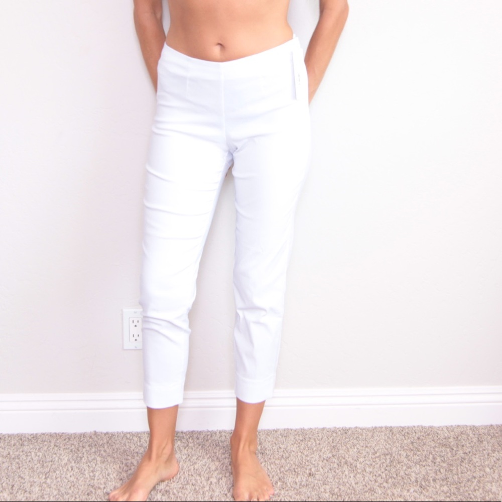 NWT Persifor White Cropped Pants Capris